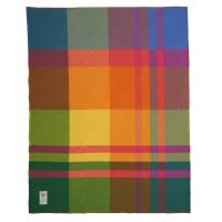 Woolrich Soft Wool Exploded Plaid Throw Blanket