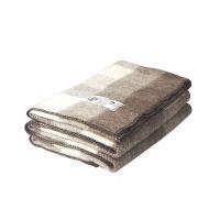 Woolrich Suffolk Buffalo Check Undyed Wool Blanket,60x70in