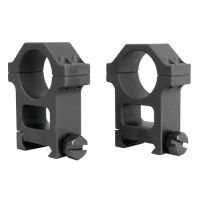 Yankee Hill Machine 4-Screws Scope Rings AR-Tall One Inch Weaver Matte Black YHM-240B