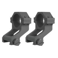 Yankee Hill Machine Dual Offset Scope Ring Set One Inch Weaver Matte Black YHM-247-KB