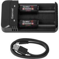 Z-Bolt Rechargeable 18350 Batteries &amp; 2x Slot Charger Kit