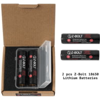 Z-Bolt Rechargeable 18650 Batteries for High Discharge Flashlights, Weapon Lights &amp; Illuminators