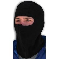 Zan Headgear Black Balaclava WBF114Z Microfleece w/Zipper