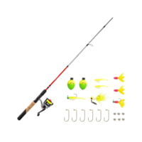 Zebco Ready Tackle Crappie 10sz 6 ft 6 in Spinning Combo w/Mr. Crappie Tackle, 2 Pieces