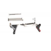 Zev Technologies Fulcrum Ultimate Trigger Kit Black Trigger Pad With Red Safety For Gen 1/2/3 Glock 17/19/26/34 ULT-9-B-R