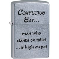 Zippo Confusius Say Man Pot St Lighter