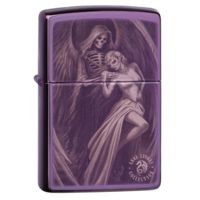 Zippo High Polish Purple Anne Stokes Pocket Lighter