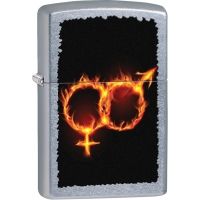 Zippo Man Woman Fire Street Ch Lighter