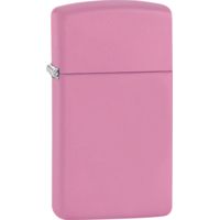 Zippo Pink Matte Slim Lighter