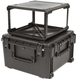 SKB Cases Seres Case Wth Removeable 6U Injecton Molded 20in Rack Cage, Tsa Lockng Latches, Wheels, 3I-2424M146U