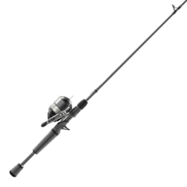 Zebco Omega Pro Spincast Reel and Rod Combo, 6ft 2-PC IM6 Graphite Pole, Split MaxTac Grip Rod Handle, SZ 30 Reel, Pre-spooled w/ 10lb Zebco Line, Black, ZO30PRO602M.NS3