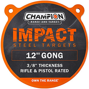 Champion Traps and Targets Champion Impact Steel Gong Target 10 Round B27557BB