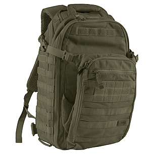 511 laptop backpack TB-511-BLACK Medium Tactical Backpack-Black  M&M Merchandisers profile integrated TQ pouches on the side panels 5.11 Tactical 56634 COVRT18 2.0