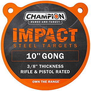 Champion Traps and Targets Champion Impact Steel Gong Target 10 Round B27557BB