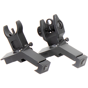 AIM Sports Inc AR Low Profile 45 Degree Flip-Up Sight Set