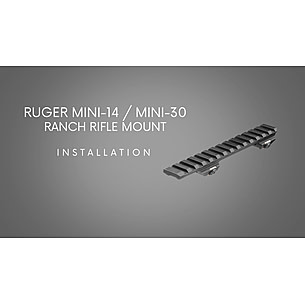 AIM Sports Inc Ruger Mini 14/30 See-Thru Base Scope Mount/Black