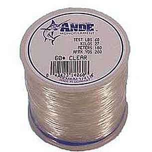 ande premium mono fishing line Monofilament Clear 60 Pound It is the same high level quality as their Tournament grade monofilament ANDEFishing Premium Monofilament Fishing Line