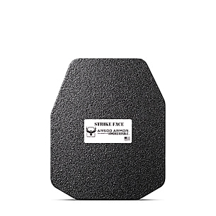 Down Range Industries Level III AR500 Body Armor Plates – Curved 8x10 – Pair – USA Made – Black