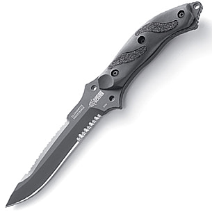 Blackhawk Nightedge Fixed-Blade Serrated Edge Knife - 10.9in OAL