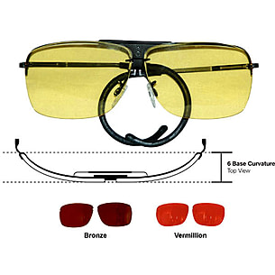 6-Base Curved Lens Sunglasses, Shatter-Resistant Polycarbonate Designed with a 6-base curve frame, KastKing Beartrap  main image 4