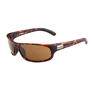 Lunettes De Soleil Bollé Anaconda Black Matte - Brown Blue, Verres Volt+ Haute Contraste, Protection UV 100%