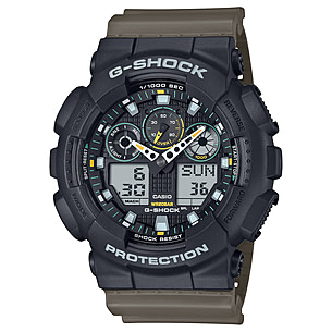 Casio Tactical G-Shock 51mm Analog-Digital Watch w/Black Case