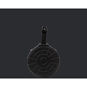 Derya Arms Shotgun Drum Magazine, 12 Gauge, 21 Rounds, Fits DY12, Black
