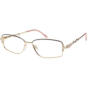 Diva 5523 Clear Rhinestone Embellished Glasses Frames Eyeglasses White Crystal Clear Translucent Square Celebrity Diva Frames  main image 4