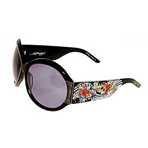 Ed Hardy Two Koi Fish Crystal Sunglasses EHS-002 | Free Shipping