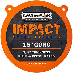 Champion Traps and Targets Champion Impact Steel Gong Target 10 Round B27557BB