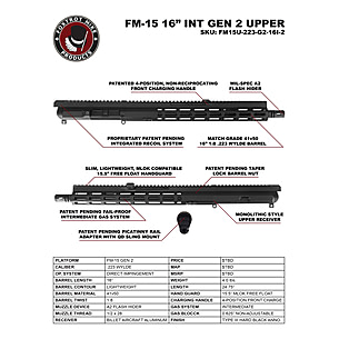 FM Products MIKE-15 Buffer-less .223 Wylde Gen 2 Upper Receiver