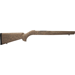 Hogue OverMolded Rubber Stock For Ruger 10/22 Standard Barrel - Black, Shock Absorbing Grip
