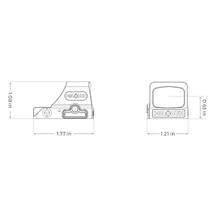 Holosun HE508T-GR-X2 1x 2 MOA Dot Green Dot Sights