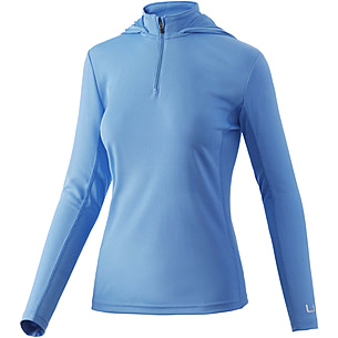 HUK Women's Performance Fishing Hoodie – Stretch Fit, Logo Design