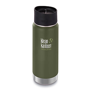 Klean Kanteen Insulated Wide W/ Caf Cap 2, 16oz, Fresh Pine | Free