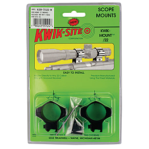 Kwik-Site 22 Mount Grooved Receiver Rifle 1 Inch 11mm Mount Matte