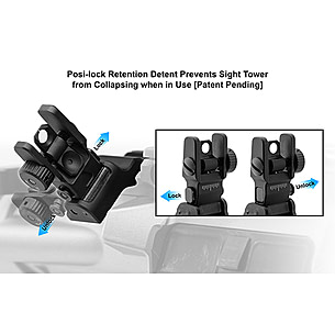 Leapers UTG ACCU-SYNC Offset Deployable Iron Sight