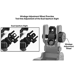 Leapers UTG ACCU-SYNC Offset Deployable Iron Sight