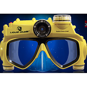 Liquid Image Explorer Diving Mask w/ Underwater Video Camera