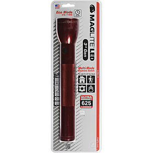 MagLite ML300L 2-Cell D LED Flashlight | 524 Lumens | 366 Meter Beam | Water & Shock Resistant | Silver