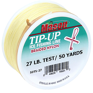 braided ice fishing line for tip ups Sufix Performance V-Coat Tip-up low stretch Mason Tip-up Braid