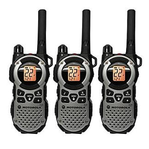 Motorola Talkabout Walkie Talkie Silver Value Pack w/ 35 Mile