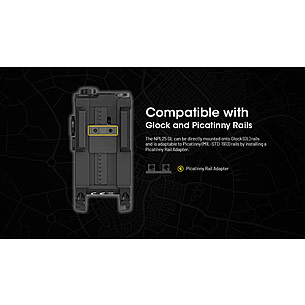 Nitecore NPL25 GL 900 Lumens LED Weapon Light w/Green Laser Sight