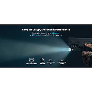 Olight PL-MINI 3 Valkyrie 600 Lumen LED Rail Mount Weapon Light