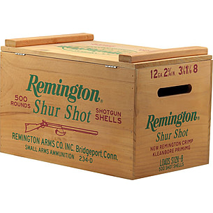 Open Road Brands Remington Shur Shot Wood Ammo Box | Free Shipping