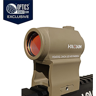 OpticsPlanet Exclusive Holosun HS403GL 2 MOA Micro Red Dot Sight