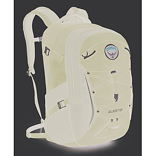 osprey backpack questa Watch Quasar and Product Video on Amazon Live A 14 laptop sleeve protects your electronic work front panel pocket organization keeps small essentials nearby and in their place and an exterior bungee secures items you need at a moments notice Questa Backpackblue