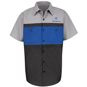 mercedes dress shirt Mercedes AMG Petronas F1 Men's Polka Dot Button-Up Shirt CMC Motorsports