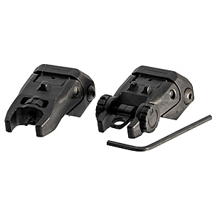 Rock River Arms AR0169USET Flip Rear Sight Set Steel Black |