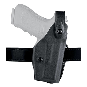 Leather Holster Heart Tooled Long Barrel Western Gun Cover Black Color - Right Handed